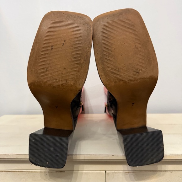 ASOS Black Leather Y2K Heeled Boots - Picture 8 of 9